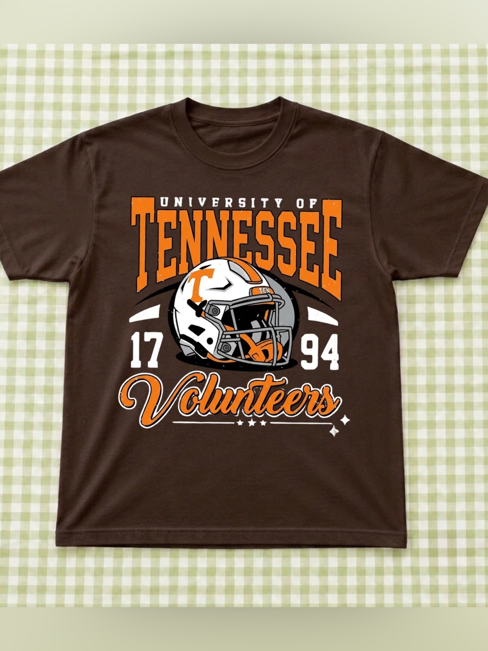 University of Tennessee Volunteers Graphic Tee, Retro College Football Tee